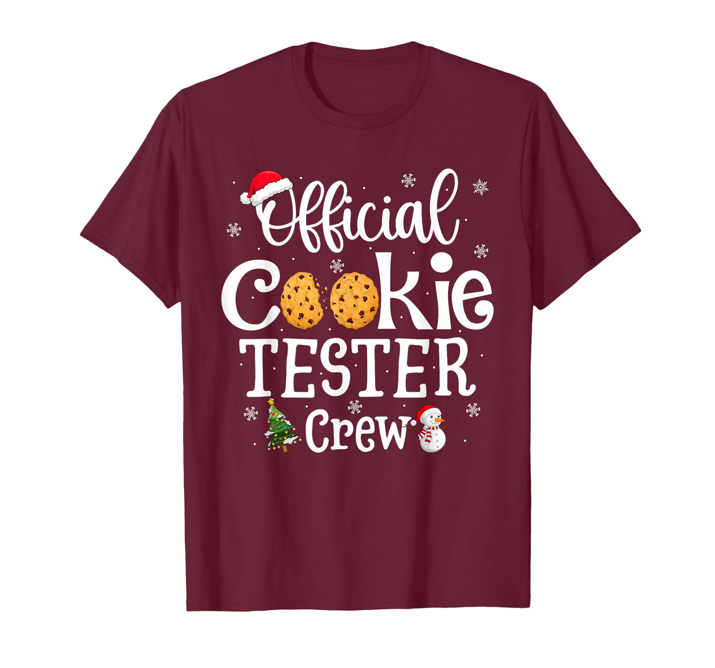 Official Cookie Tester Crew Family Baking Team Christmas T-Shirt