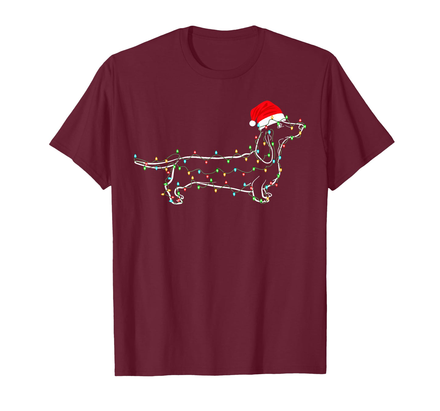 Dachshund Dogs Tree Christmas Sweater Xmas Gifts for Pet Dog T-Shirt