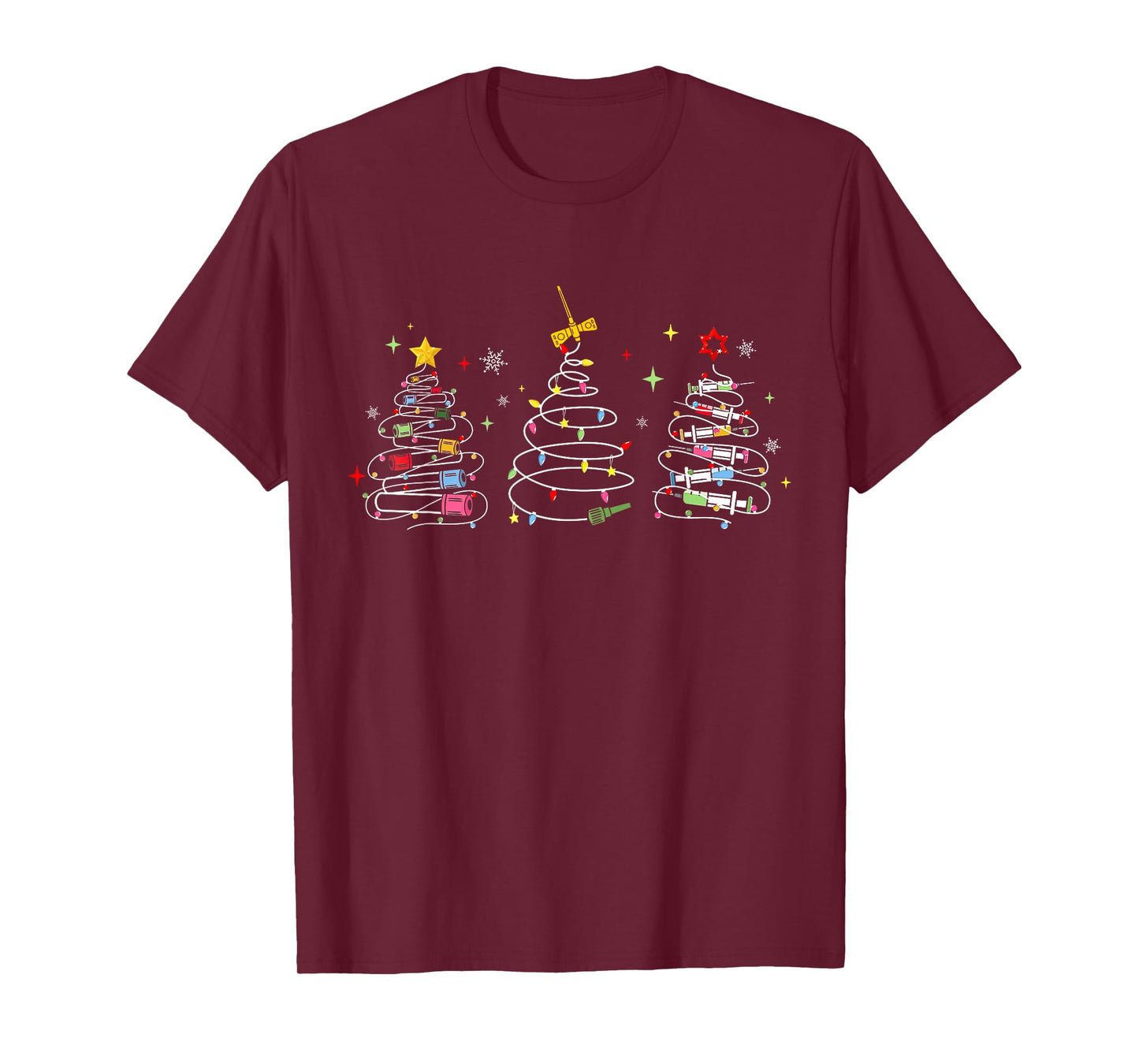 Phlebotomist Christmas Tree Phleb Tech Phlebotomy Blood Tube T-Shirt