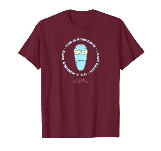 Solar Opposites Korvo I Hate Earth Funny Cartoon T-Shirt