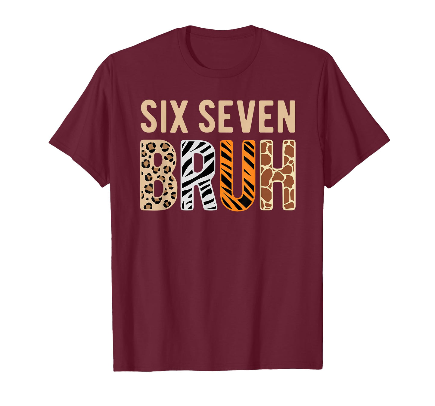 67 Safari Animals Wildlife Meme Funny Six Seven Bruh T-Shirt