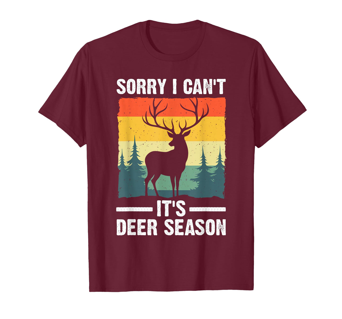 Deer Hunting Art for Men Women Buck Elk Hunter Deer Hunting T-Shirt
