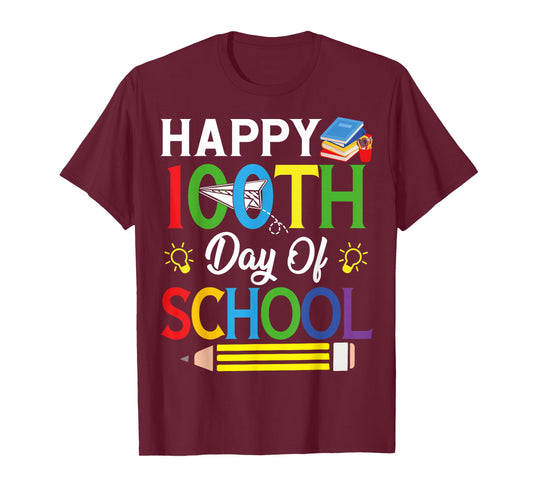 Happy 100th Day of School Kids Teacher 100 Days Adventure T-Shirt