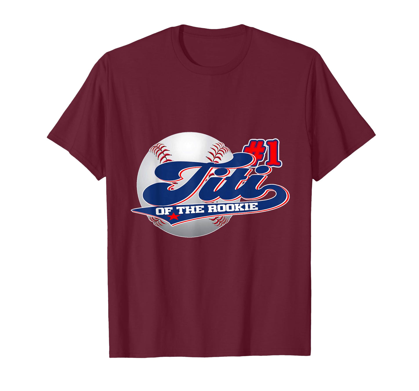 Titi Rookie of Year 1st Birthday Baseball Theme Matching T-Shirt