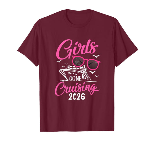 Girls Gone Cruising 2026 Vacation Party Cruise T-Shirt