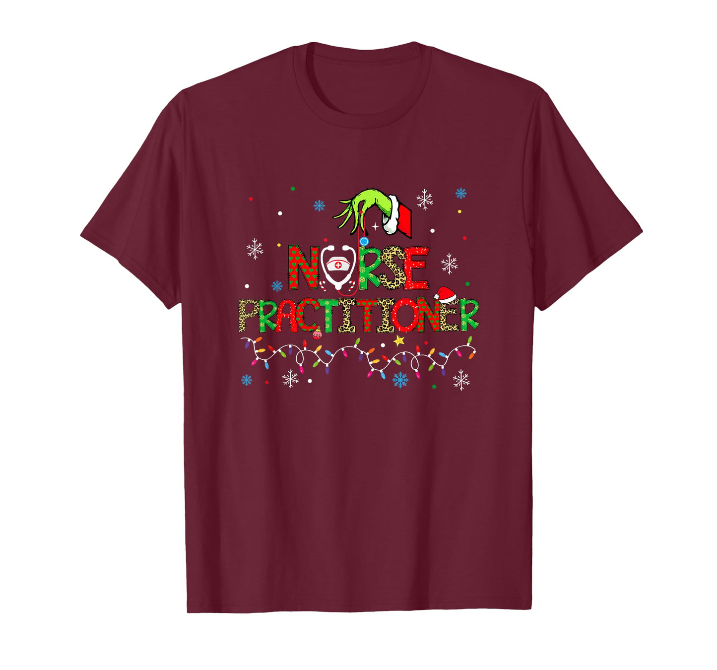 Nurse Practitioner Christmas Shirt for Women T-Shirt
