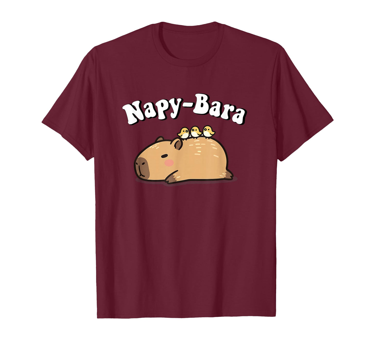 Kawaii Kids Sleep Napy Bara Boys Girls Capybara Pajama Shirt T-Shirt