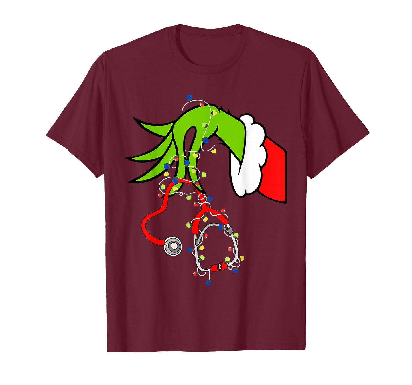 Cute Christmas Nurse Funny Nursing Xmas Women Girls T-Shirt