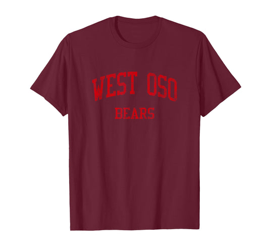 West OSO High School HS Corpus Christi TX Vintage Sports T-Shirt