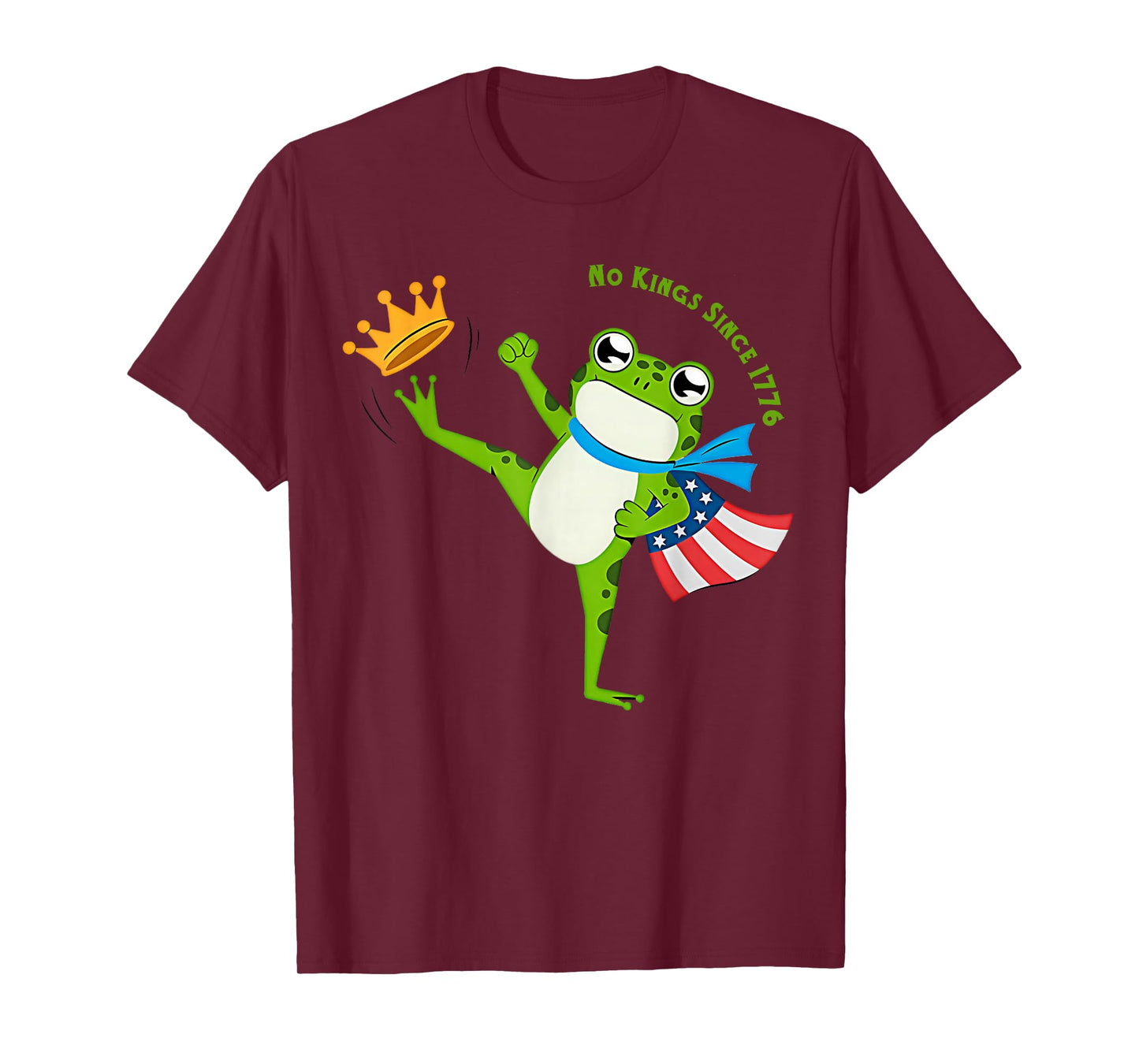 Frog Protest No Kings in America T-Shirt