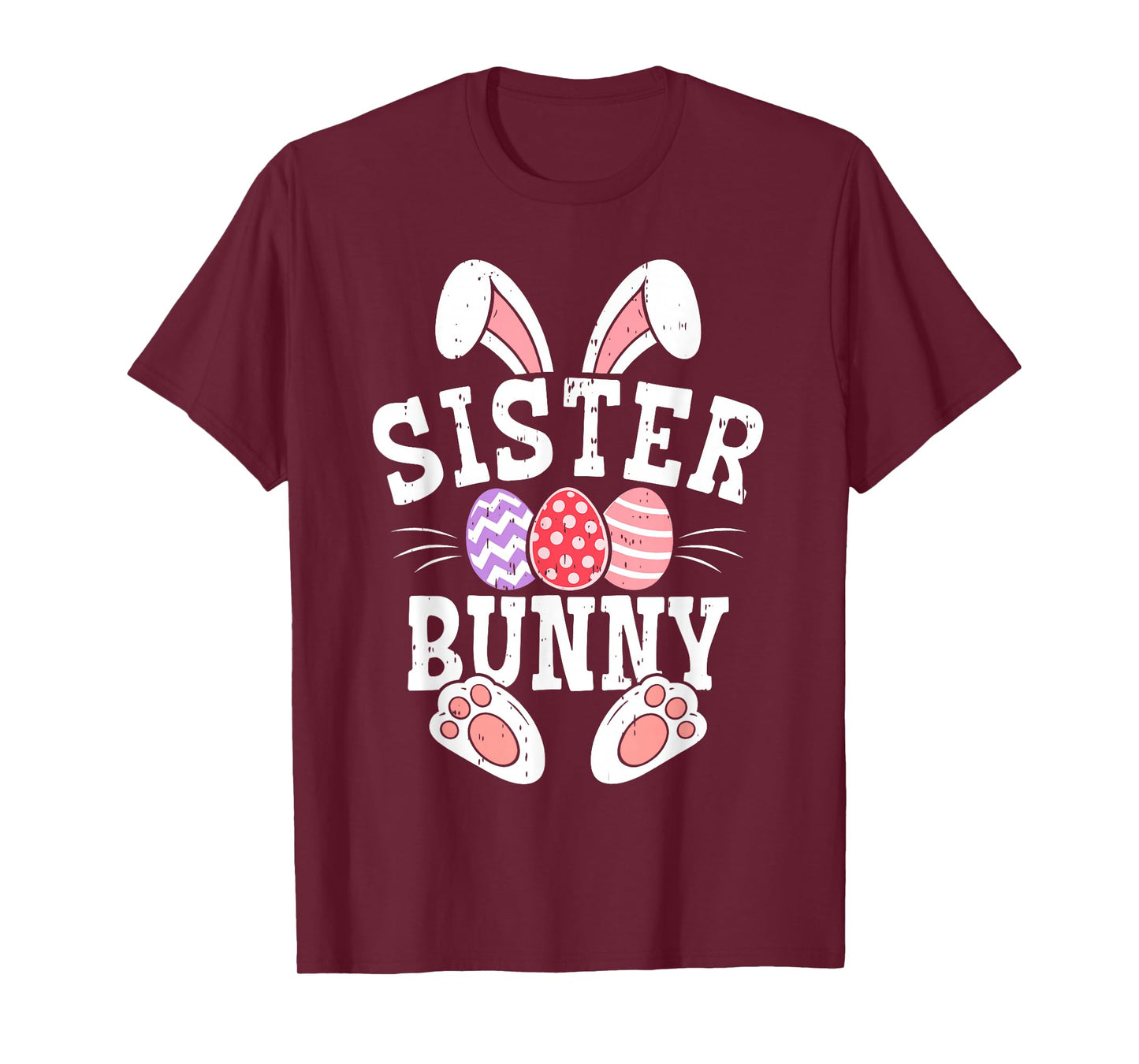 Sister Bunny Happy Easter Day Matching Family Easter Eggs T-Shirt