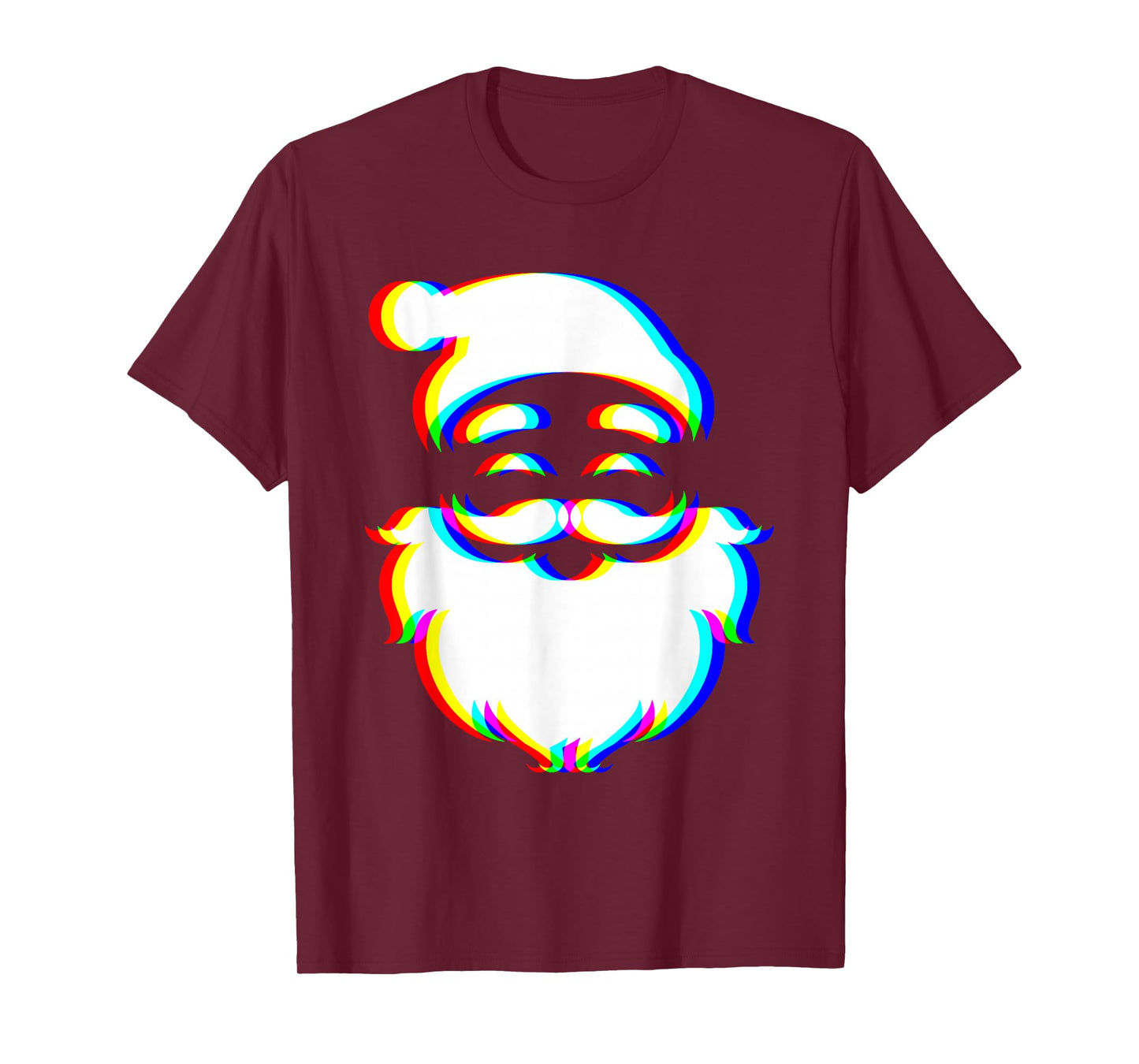 Santa Christmas Xmas Trippy Vaporwave EDM Techno Rave T-Shirt