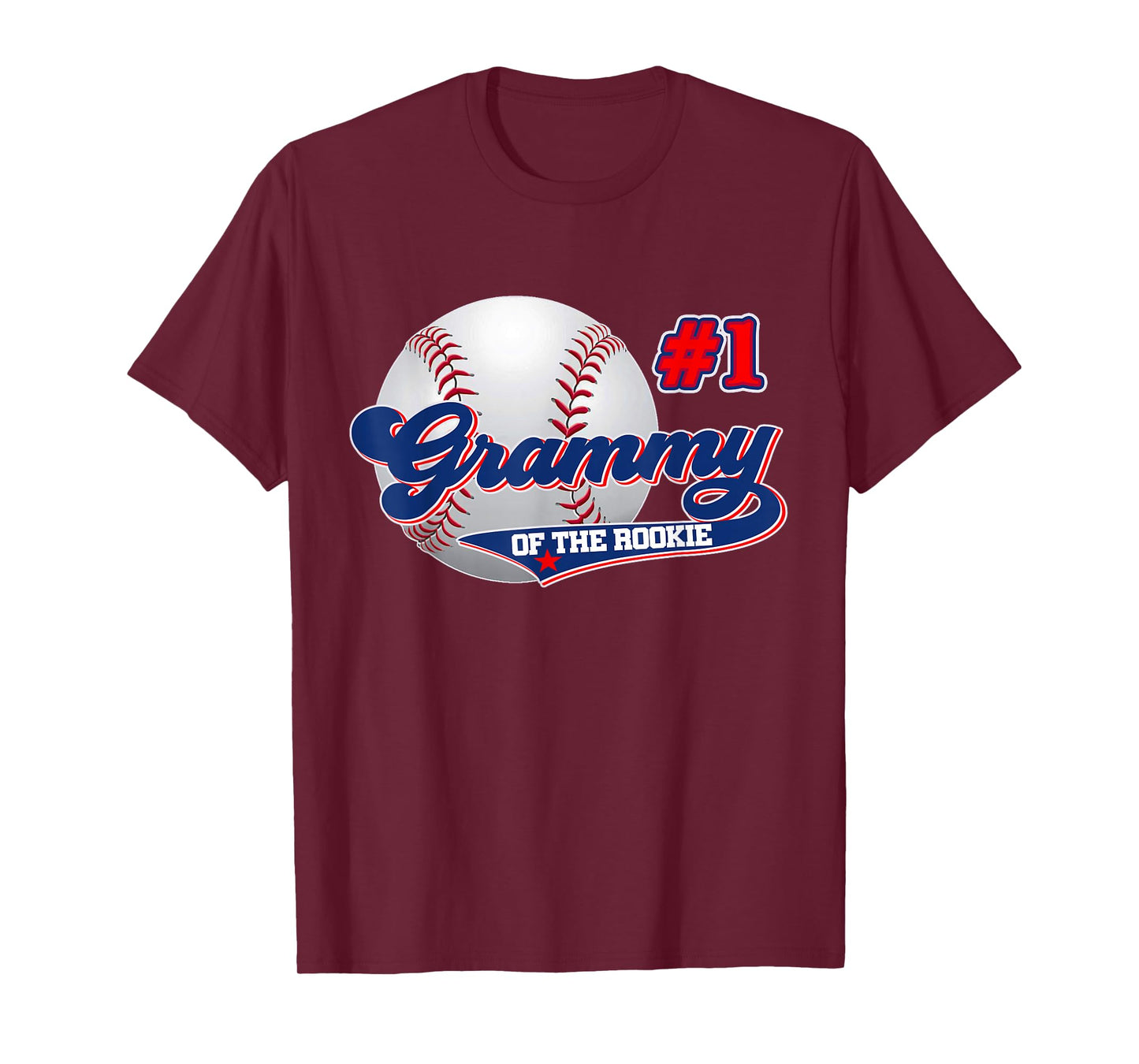 Grammy Rookie of Year 1st Birthday Baseball Theme Matching T-Shirt