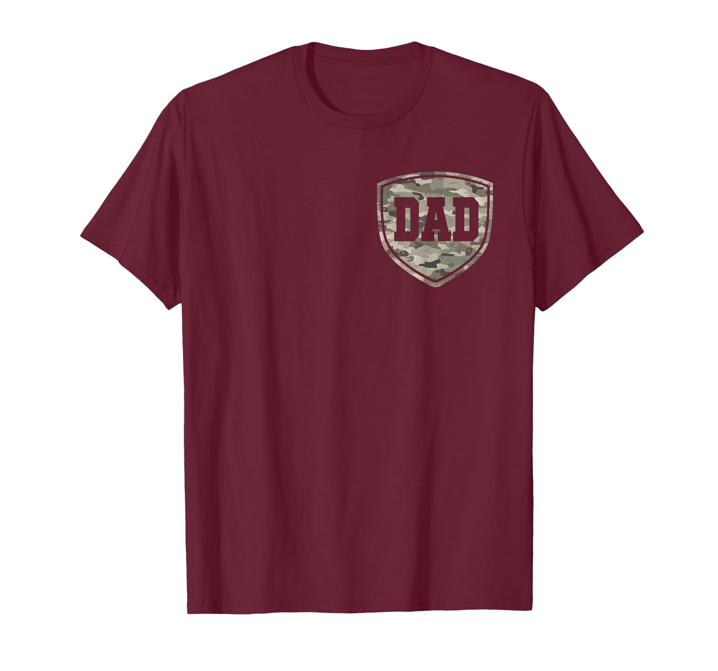 Retro Old School Camo Dad Pocket Camouflage Dad Fathers Day T-Shirt