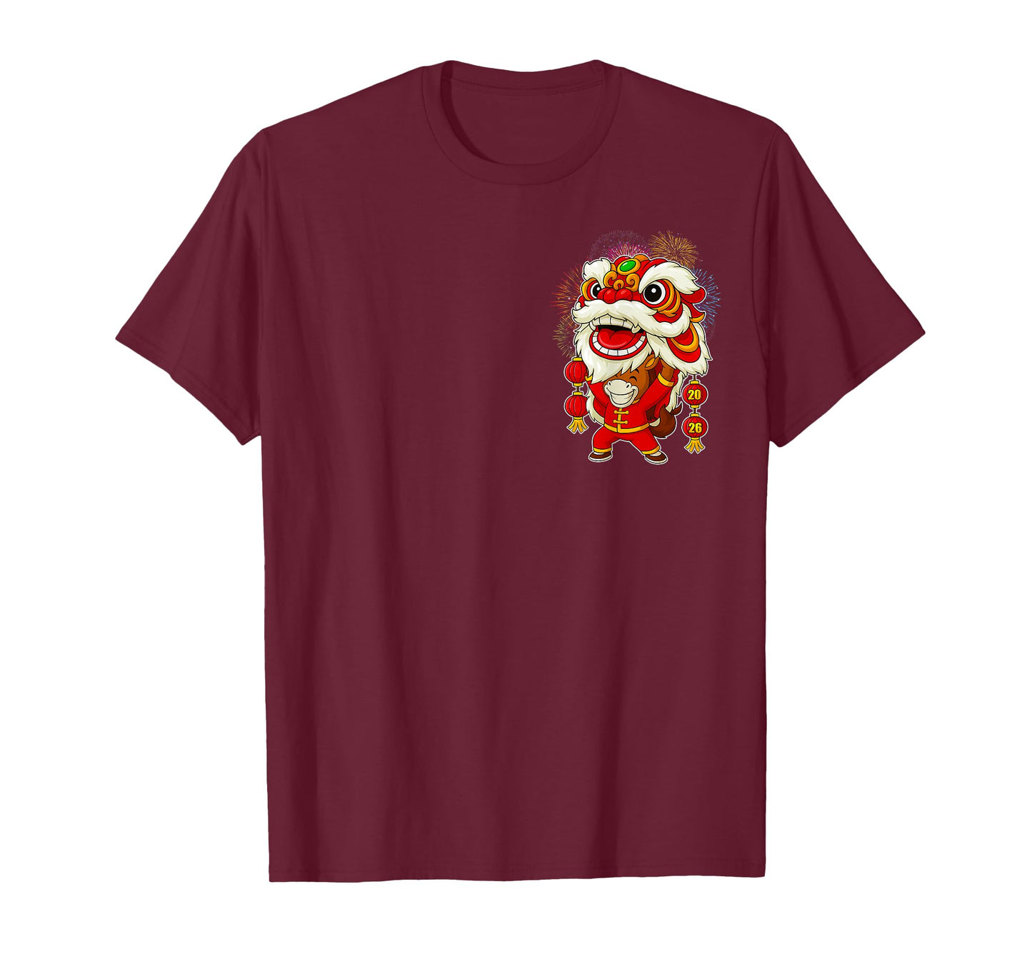 Year of The Horse Lion Dance Chinese Lunar New Year 2026 T-Shirt