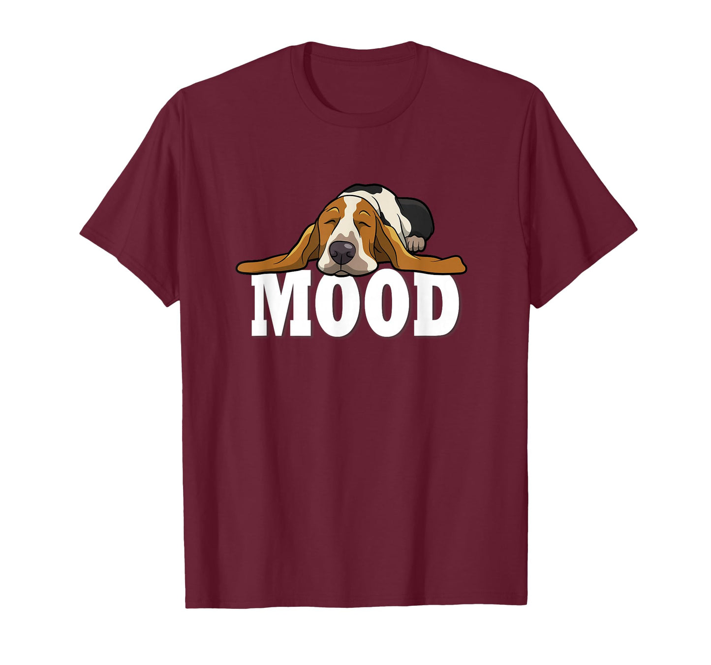 Sleeping Pajama Mood Basset Hound Lover T-Shirt