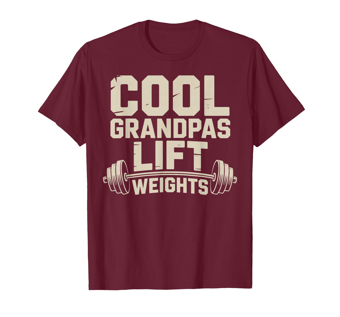 Cool Grandpas Lift Weights Funny Weightlifting Grandpa T-Shirt