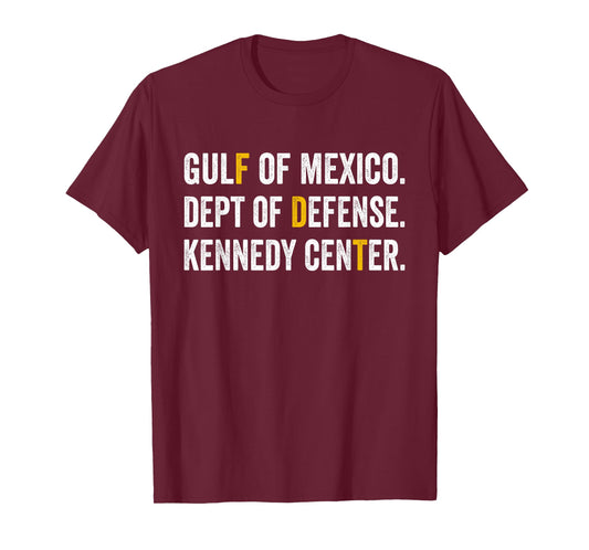 Gulf of Mexico Dept of Defense Kennedy Center Vintage Retro T-Shirt