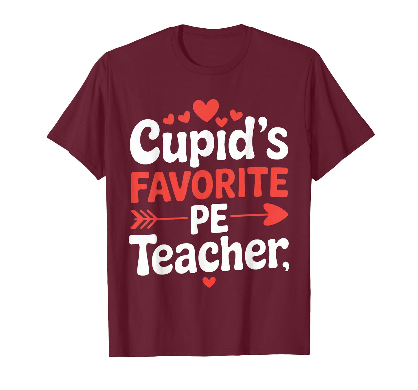 Cupid's Favorite PE Teacher Valentine's Day T-Shirt