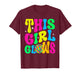 Women Girls This Girl Glows Groovy T-Shirt