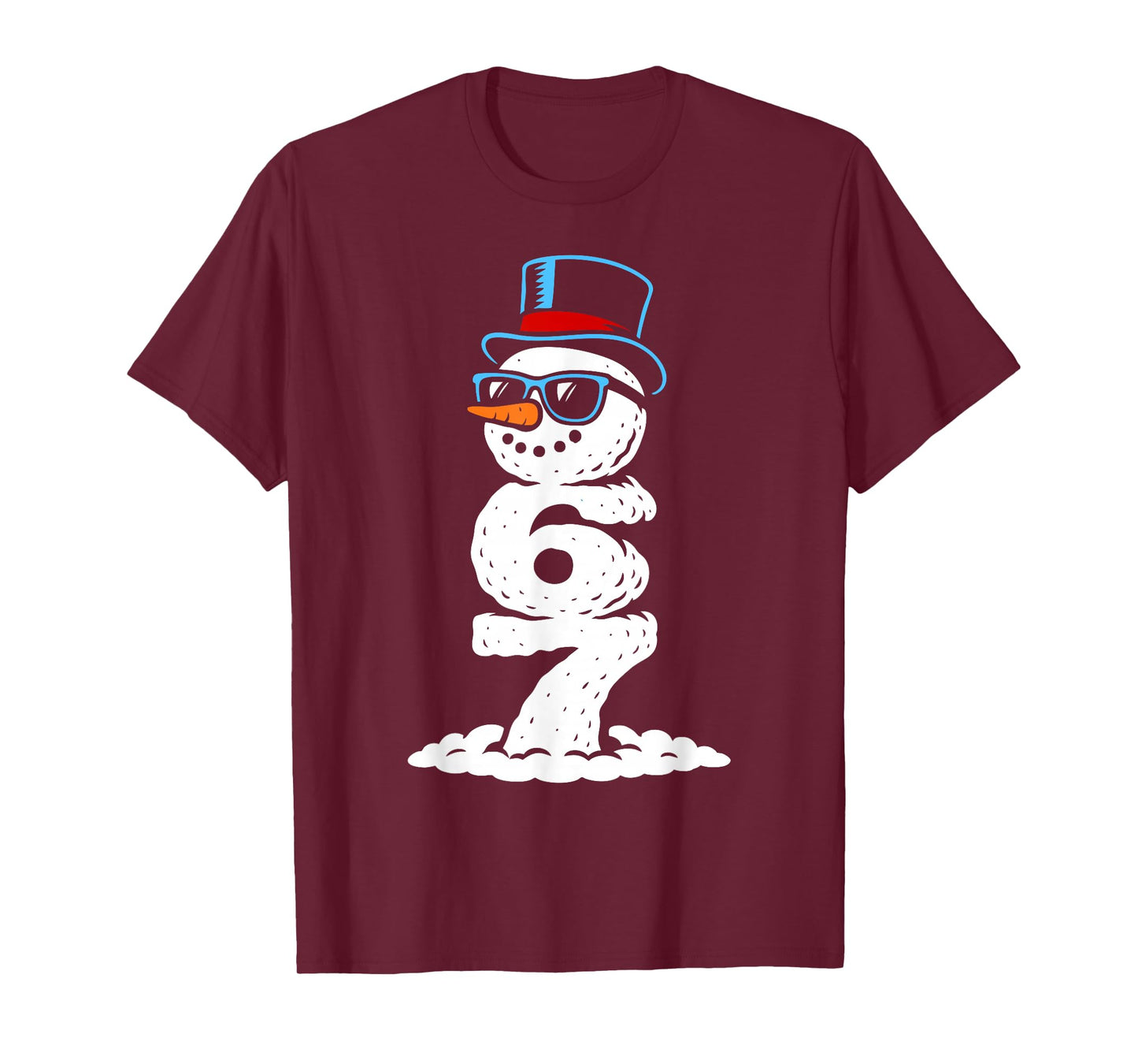Six Seven Snowman Cool Christmas 6 7 Holiday Rizz Kids Fun T-Shirt
