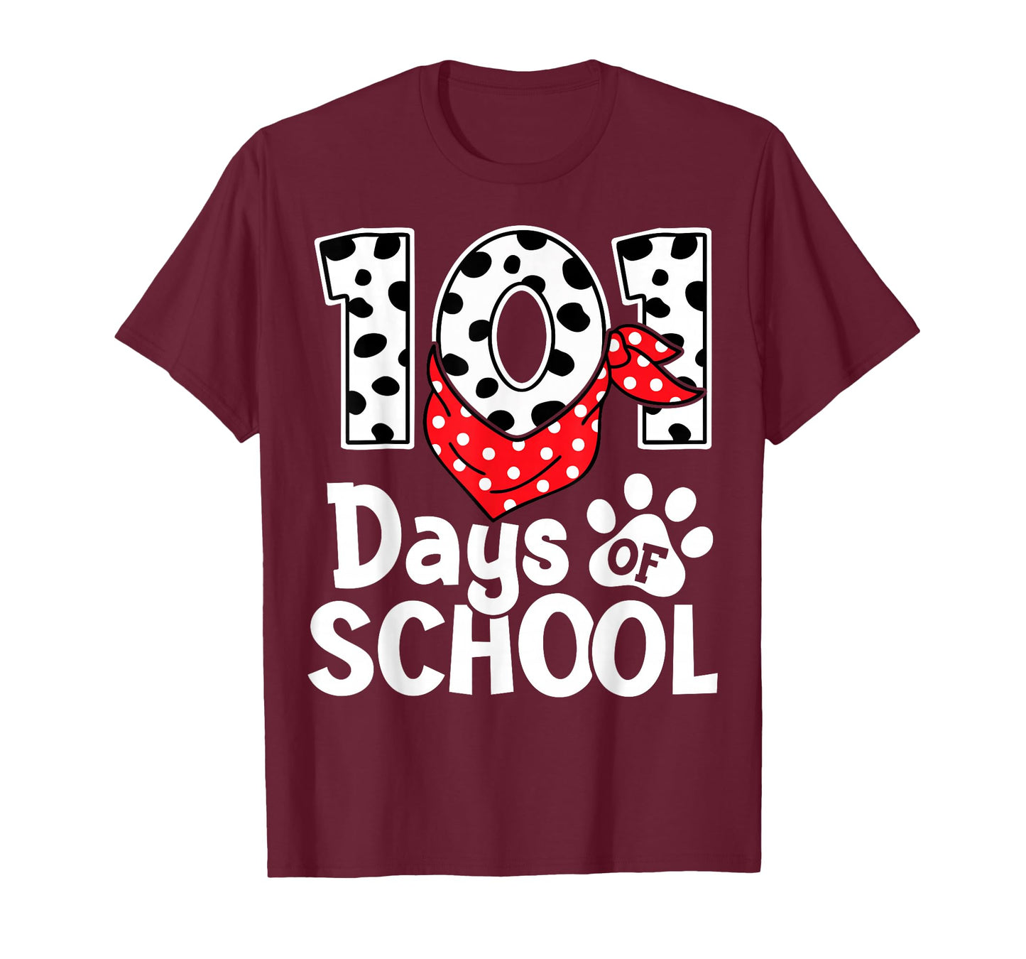 100 Days of School Dalmatian Dog Teachers Boys Girls Kids T-Shirt