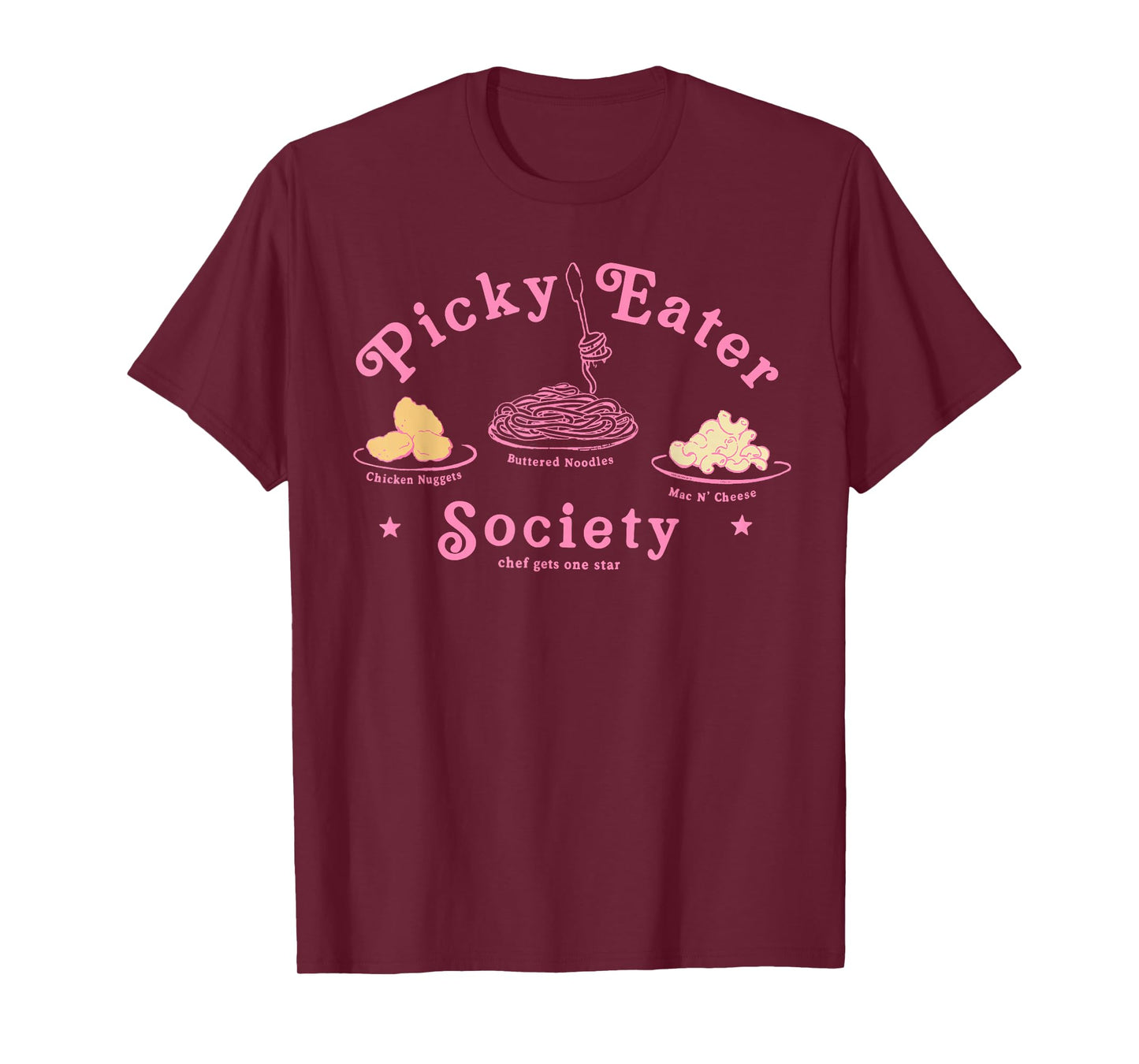Picky Eater Society Chef Gets One Star Chicken Nuggets Funny T-Shirt