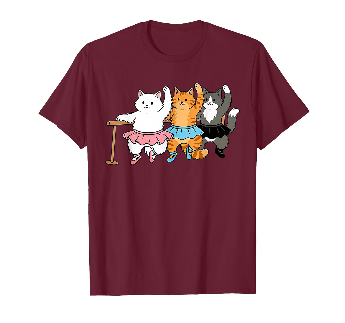 Funny Cat Dancing Ballet Ballerina Ballet Dancer Teacher T-Shirt