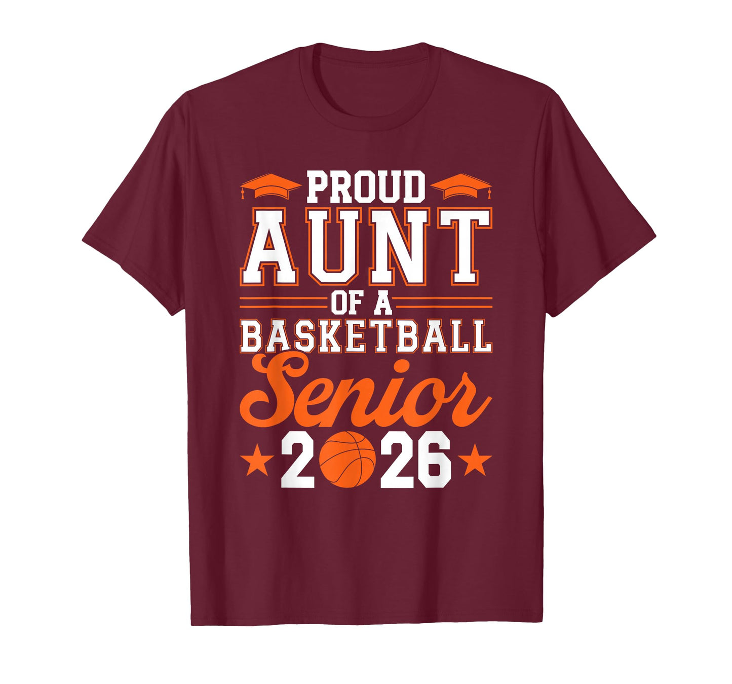 Proud Aunt of A 2026 Senior Basketball Graduate T-Shirt