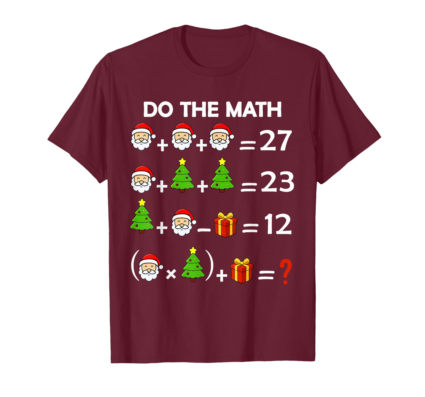 Funny 67 Meme Christmas Math Teacher Santa Six Seven Puzzle T-Shirt