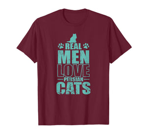 Real Men Love Persian Cats Pet Cat T-Shirt