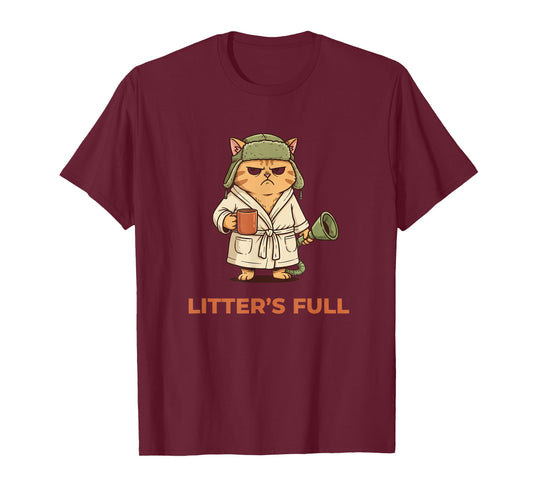 Christmas Litter's Full Funny Cat Lovers Sarcastic Holiday T-Shirt