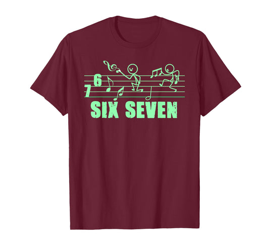 Funny Musical 67 Music Meme Slang Six Seven Music Teacher T-Shirt