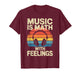 Funny Music Design for Men Women Music Teacher Music Lover T-Shirt