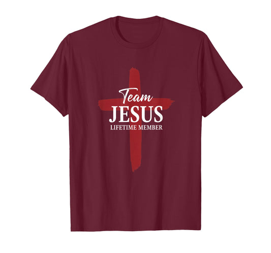Christian Team Jesus Lifetime Member Cross Faith T-Shirt