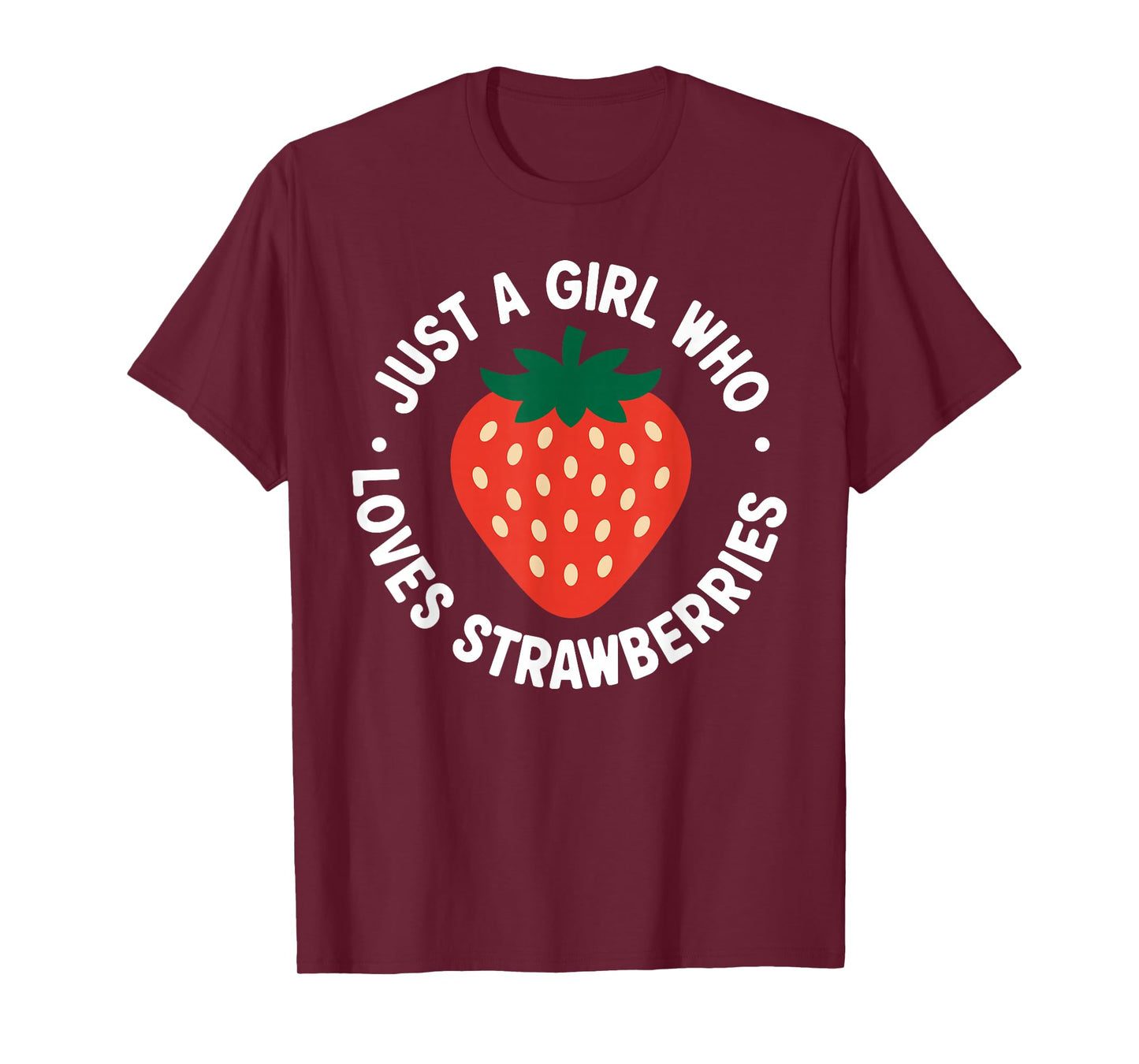 Funny Strawberry Art for Girls Women Fruit Strawberry Lover T-Shirt