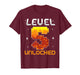 Level 5 Unlocked 5th Birthday Five Years Old Gamer Gaming T-Shirt