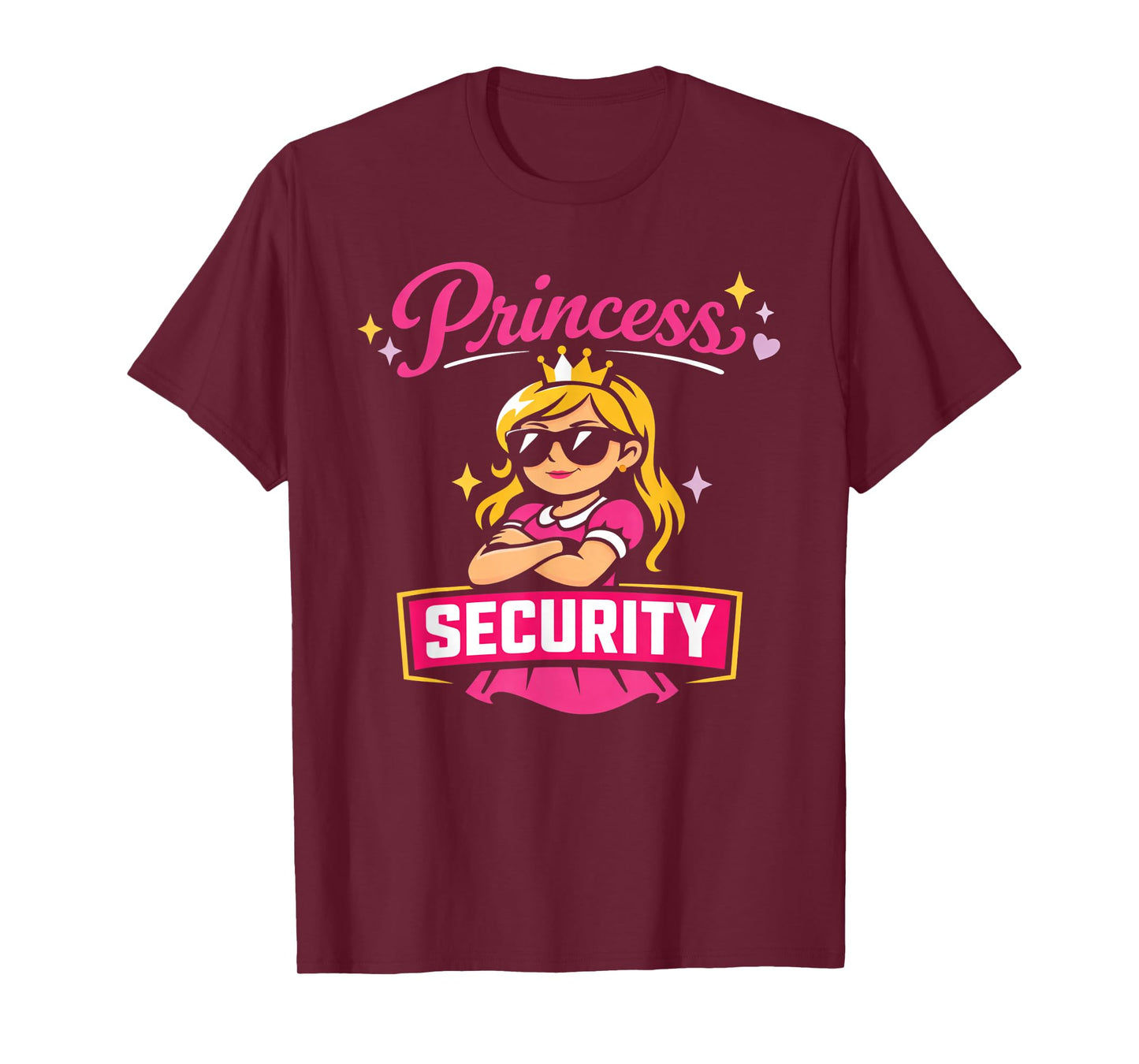 Princess Security Protection Birthday Party Funny Man Woman T-Shirt