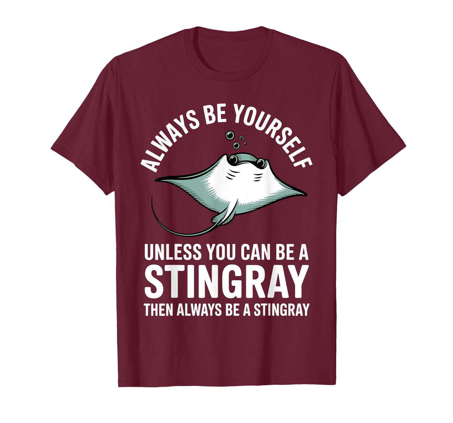 Cool Stingray Art for Women Men Sea Fish Stingray Lover T-Shirt