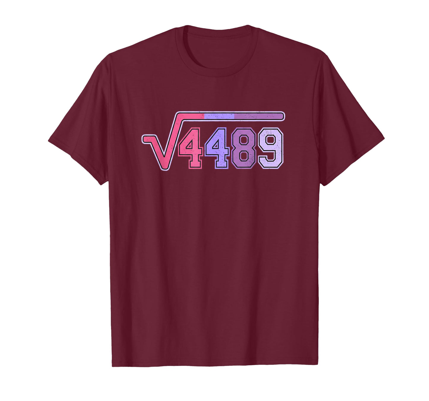 Funny Square Root 4489 6 7 Funny Meme Math Teacher 67 T-Shirt