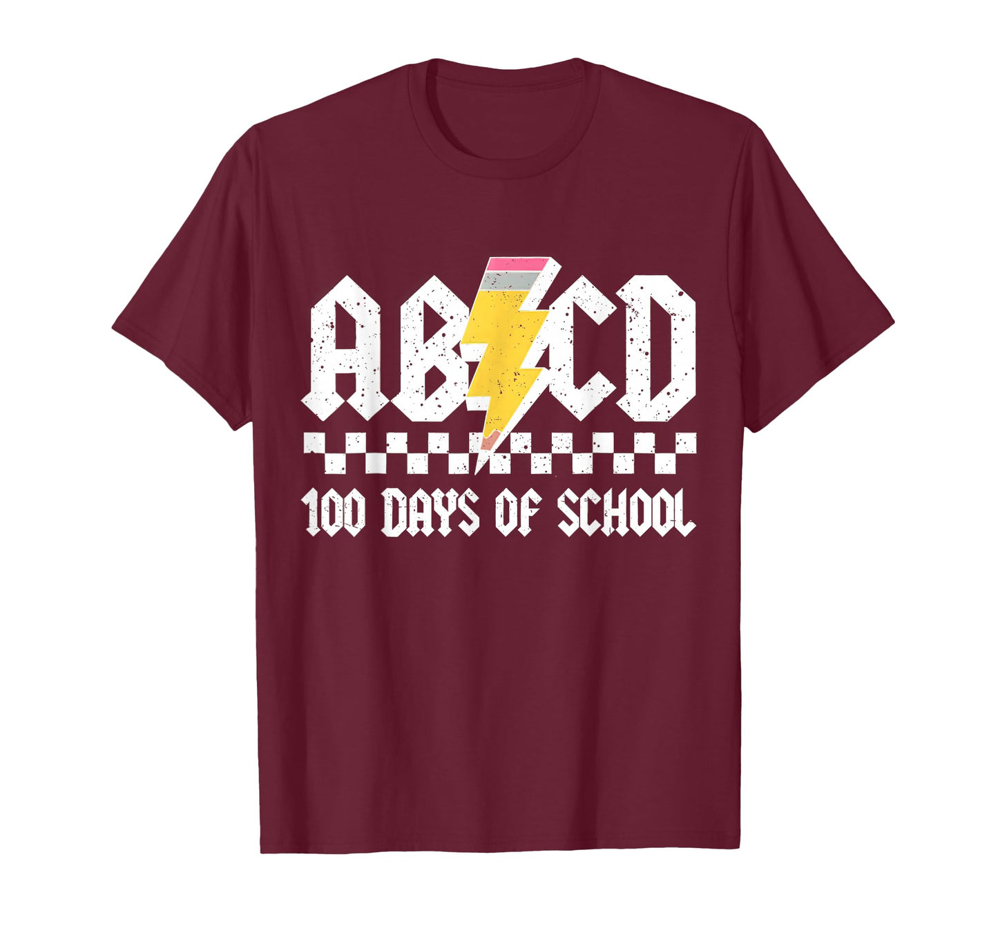 100th Day 100 Days of School ABCD Teachers Rock T-Shirt
