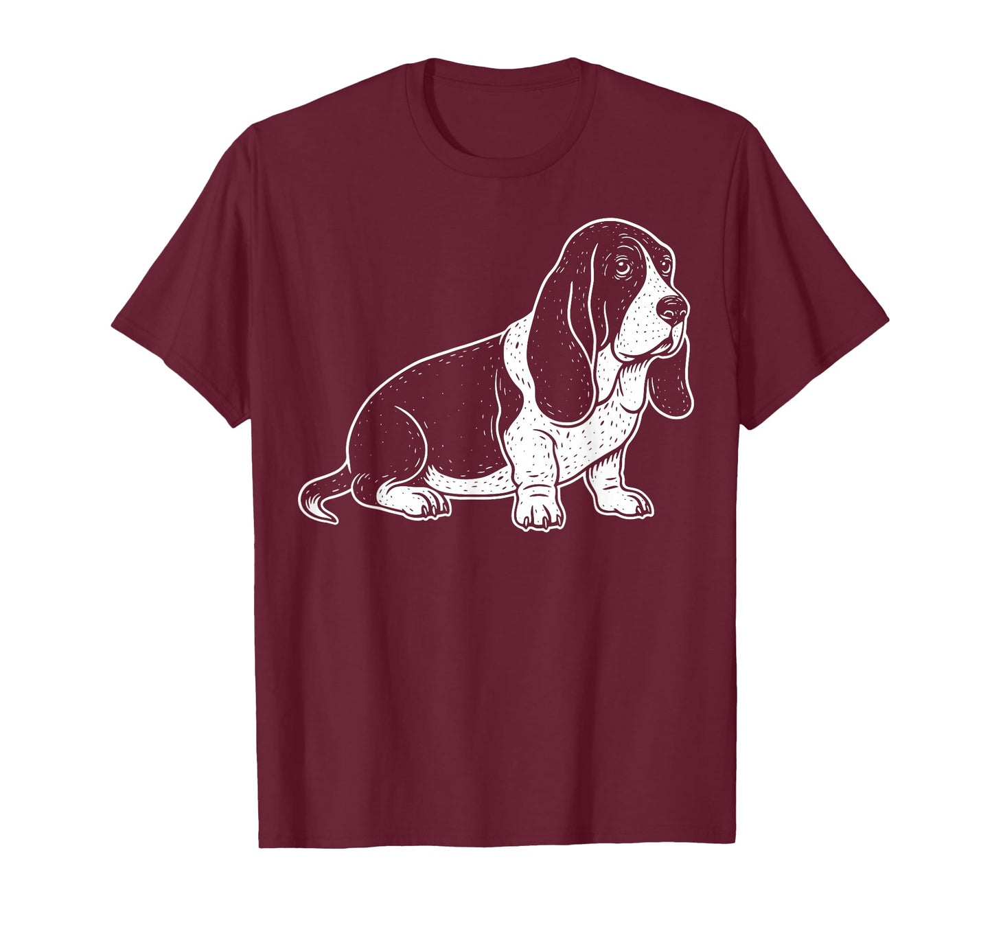 Basset Hound Illustration T-Shirt