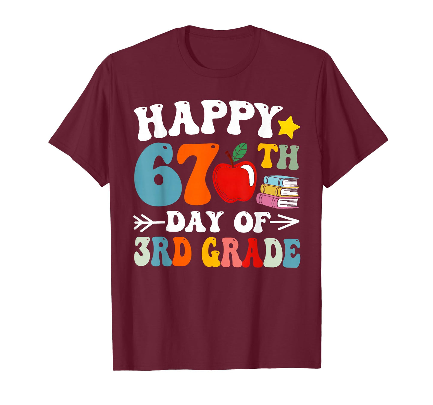 Happy 67th Day of 3rd Grade Teachers 67 Days of School Kids T-Shirt