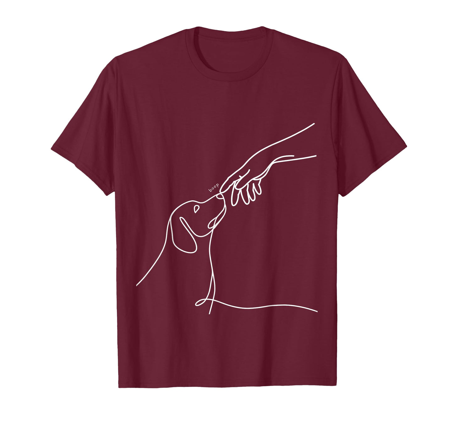 Dog Boop Adorable Puppy Minimalist Line Art Cute Pet Owner T-Shirt