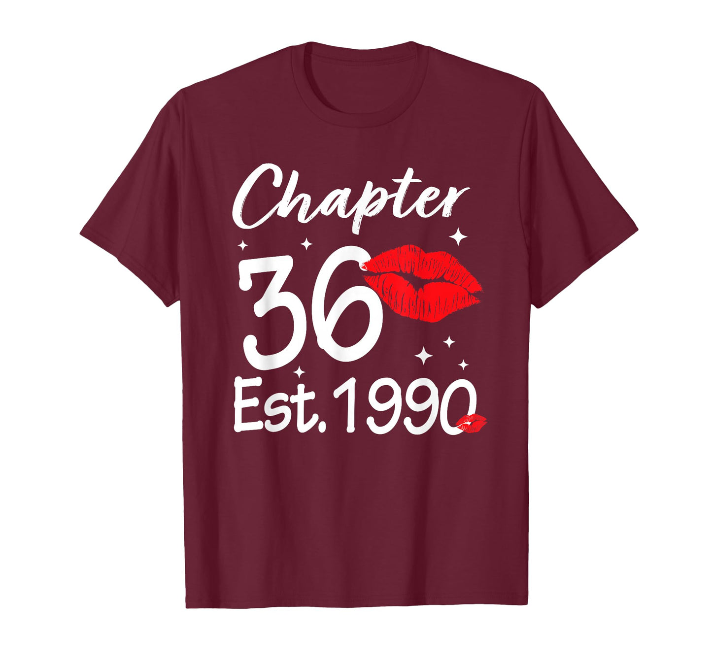 Chapter 36 EST 1990 Happy 36th Birthday Women T-Shirt