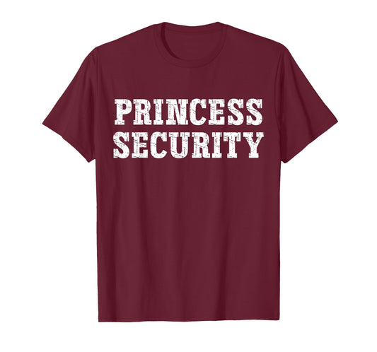 Princess Security Matching Boys Dad Mom Vintage Birthday T-Shirt