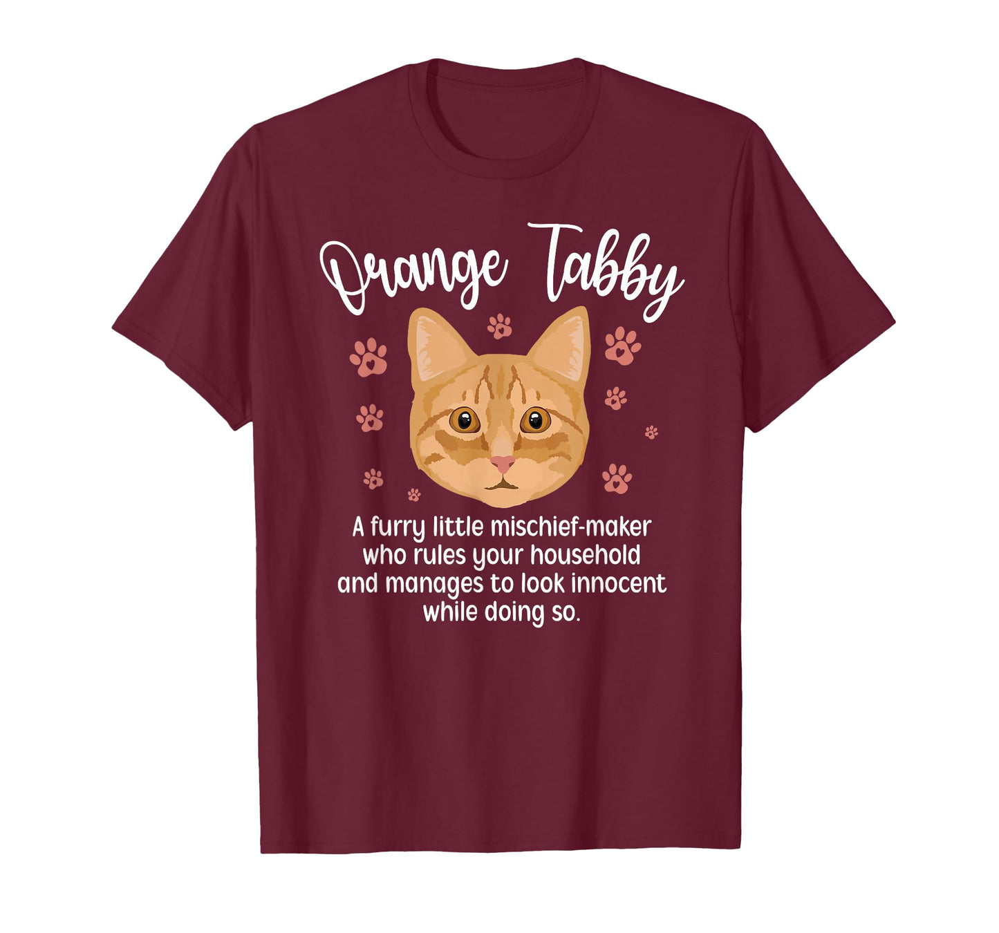 Funny Orange Tabby Cat Owner Orange Tabby Cat Lover T-Shirt