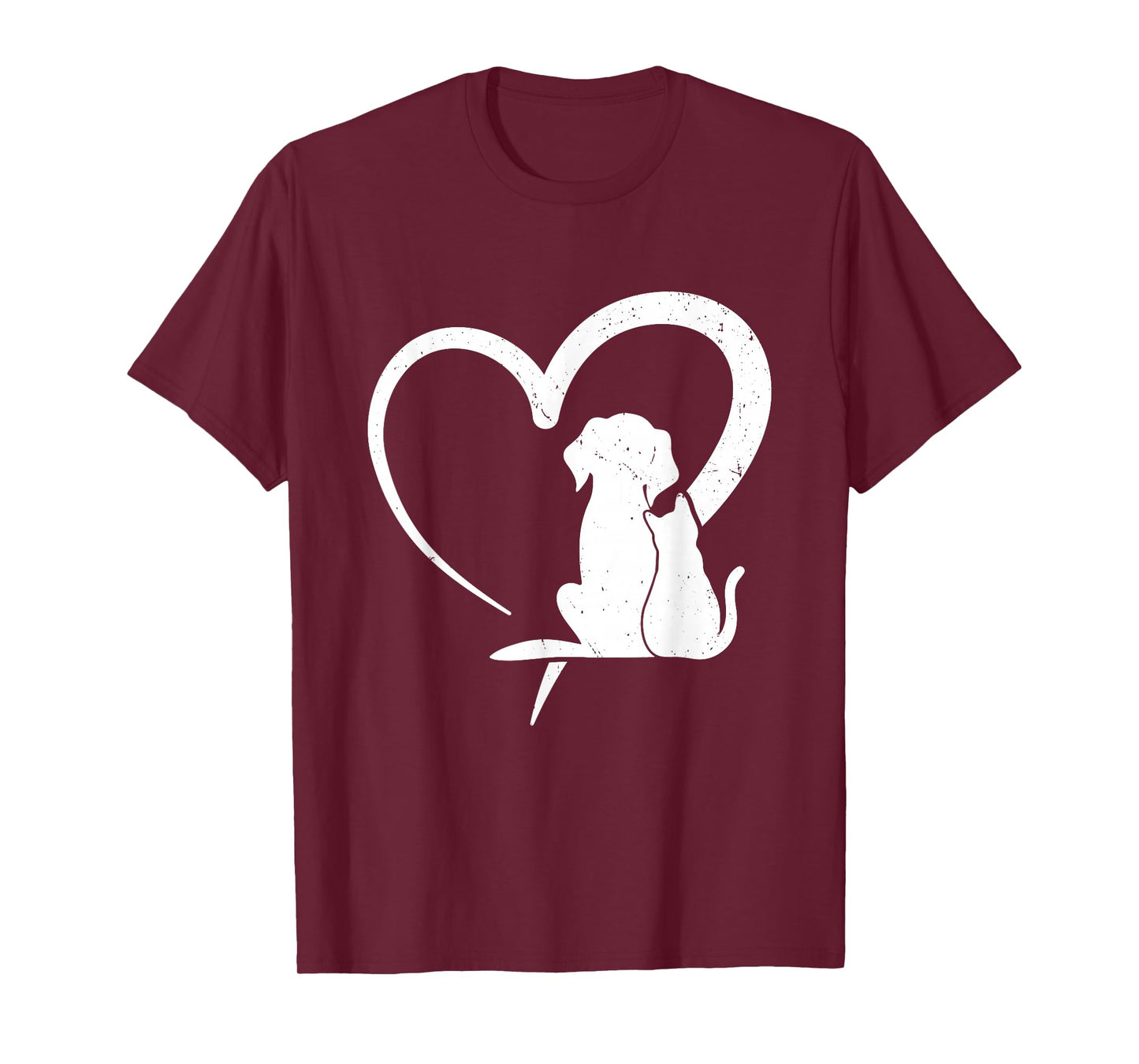Dog Cat Heart T-Shirt