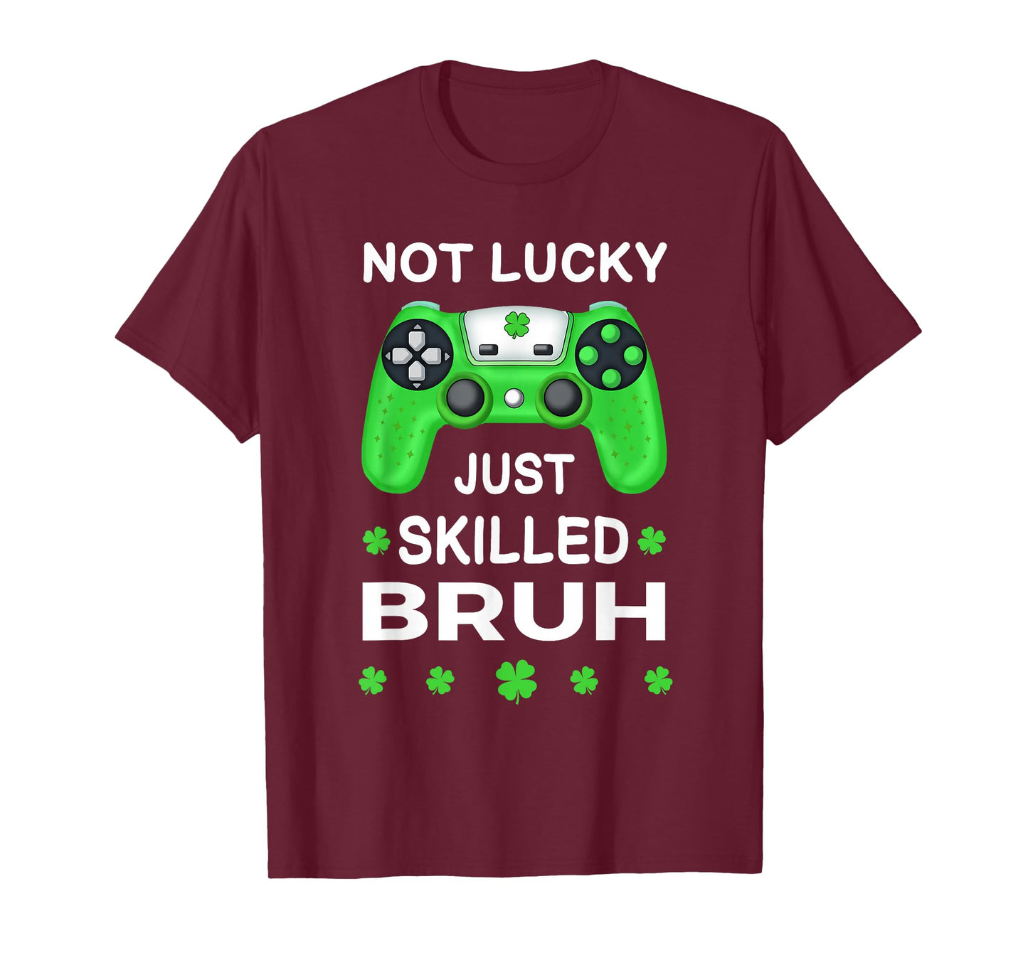St Patricks Day Lucky Shamrock Gaming Irish Boys Kids Men T-Shirt