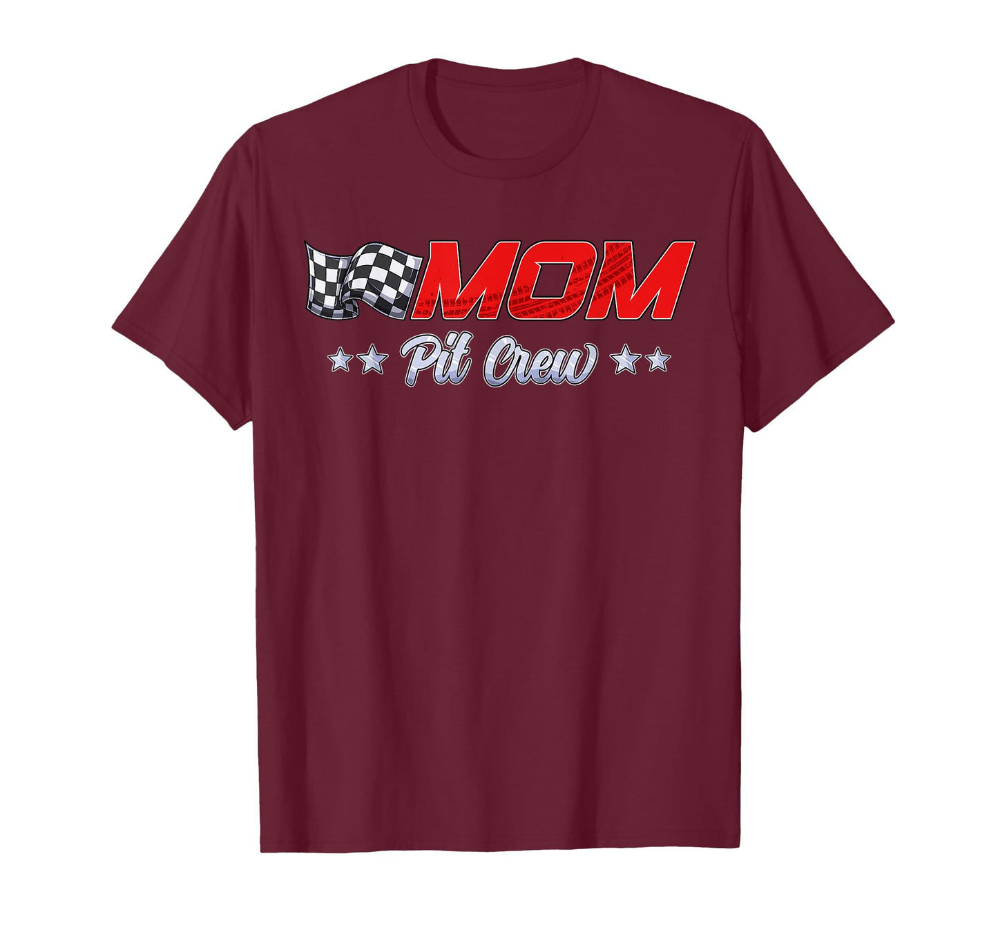 Pit Crew Mom Race Car Family Matching Racing Birthday Party T-Shirt